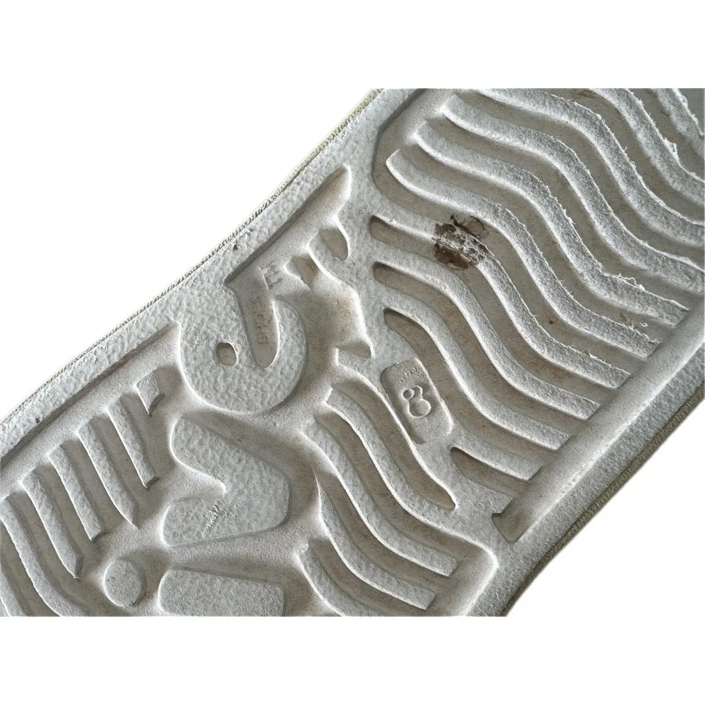 Native Jefferson Shoes Kids Size 8 White Good Tropical Palm Print‎ Slip On EVA